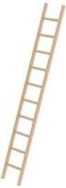 MUNK Anlegeleiter 33110 natur 10 Sprossen, H: