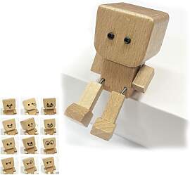 Muorruo Schüttelnde Holzfigur, Holzpuppe mit