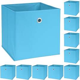 Murago 10er Set Faltbox ca. 30x30x30 cm - Blau -
