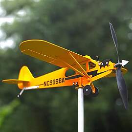 Murman Metall Windmühle, Flugzeug Gartenspinner,
