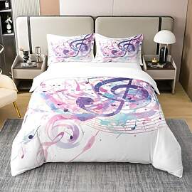 Musik Noten Bettbezug 100% Bio-Baumwolle für