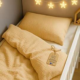 Musselin Bettwäsche Kinderbettwäsche 100x135cm - 