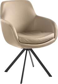 Musterring Armlehnstuhl Tavia Echtleder/Eisen