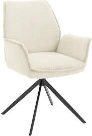 Musterring Armlehnstuhl Tiama Bouclé/Eisen drehbar