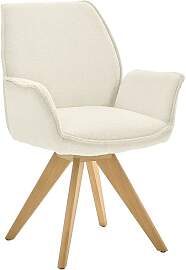 Musterring Armlehnstuhl Tiama Bouclé/Massivholz