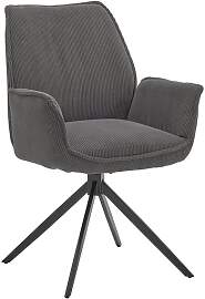 Musterring Armlehnstuhl Tiama Cord/Eisen drehbar