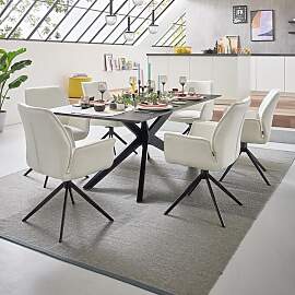 Musterring Essgruppe Tiama 7-tlg. Tisch 180x100cm