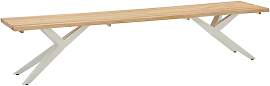 Musterring Skagen Gartenbank 220cm Edelstahl/Teak