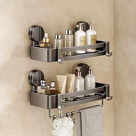 Mustorn Duschablage Saugnapf, Klebstoff Duschregal 