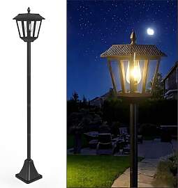 MUSUNIA Gartenlaterne für draußen,180CM