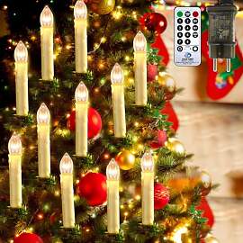 MUSUNIA LED Christbaumkerzen mit Fernbedienung