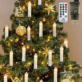 MUSUNIA LED Christbaumkerzen mit Fernbedienung