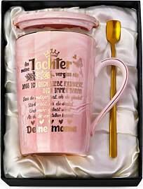 Mutter Tochter Geschenk für Tochter, 400ml Rosa