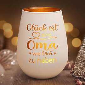 Muttertagsgeschenke für Oma, Teelichthalter - Oma 