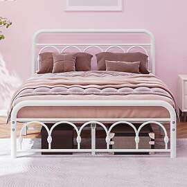 MUZERUL Bett120x200 cm,Bettrahmen Metallbett