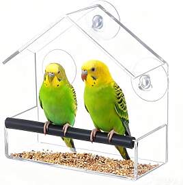 MxSplorion Transparent Fenster Futterhaus für