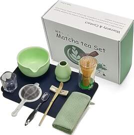 Mycketop Premium Matcha Set 10-tlg. Bambus Chasen, 