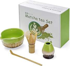 Mycketop Premium Matcha Set 4-tlg. Bambus Chasen,