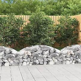 Myheimly Gabione mit Hochbogen 150x50x40/60 cm
