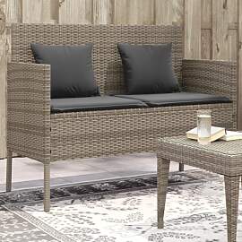 Myheimly Gartenbank mit Kissen, Sitzbank mit