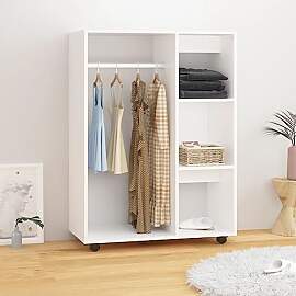 Myheimly Kleiderschrank Weiß 80x40x110 cm