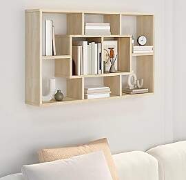 Myheimly Wandregal, Wandablage mit viel Stauraum,