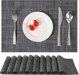 Myir JUN Tischsets Abwaschbar 10erSet,Gewebte