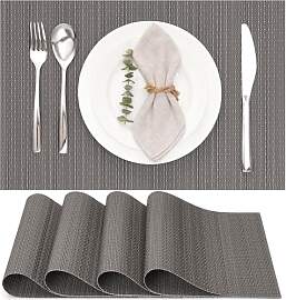 Myir JUN Tischsets Abwaschbar 4er Set, Gewebte