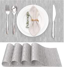 Myir JUN Tischsets Abwaschbar 4er Set, Gewebte