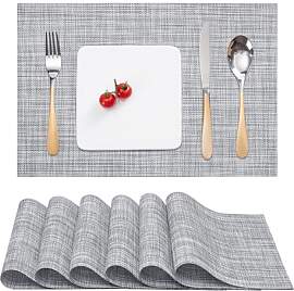 Myir JUN Tischsets Abwaschbar 6er Set,Gewebte