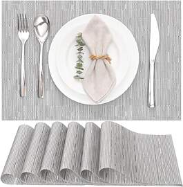 Myir JUN Tischsets Abwaschbar 6er Set, Gewebte