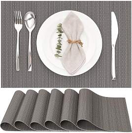 Myir JUN Tischsets Abwaschbar 6er Set, Gewebte