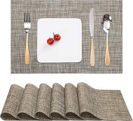 Myir JUN Tischsets Abwaschbar 6er Set, Gewebte