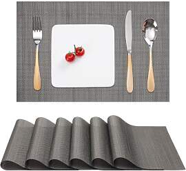 Myir JUN Tischsets Abwaschbar 6er Set,Gewebte