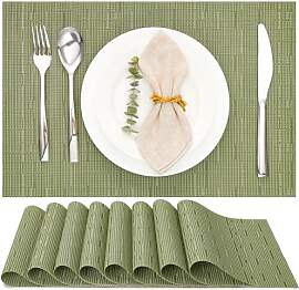 Myir JUN Tischsets Abwaschbar 8er Set, Gewebte