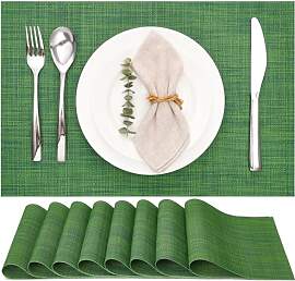 Myir JUN Tischsets Abwaschbar 8er Set, Gewebte