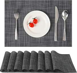 Myir JUN Tischsets Abwaschbar 8er Set,Gewebte