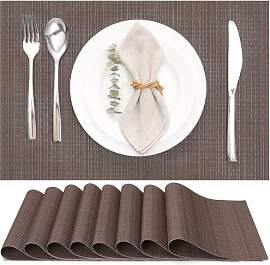 Myir JUN Tischsets Abwaschbar 8er Set, Gewebte