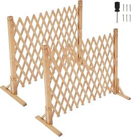 MYOYAY 2 Stück Ausziehbar Holz Rankgitter,