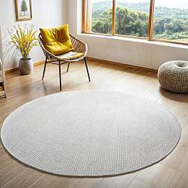 MY-RUG Wollteppich Rund 200 cm | handgewebter