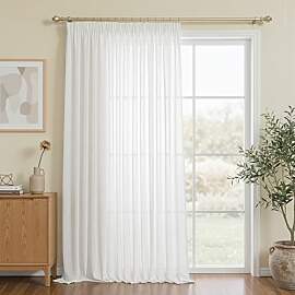 MYSKY HOME Leinen Halbtransparent Gardinen