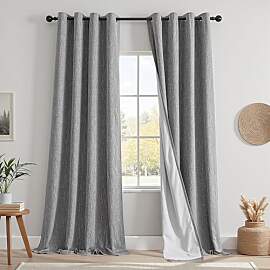 MYSKY HOME Vorhang 100% Blickdicht Gardinen mit