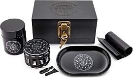 MYSTE ZODIAC Stash Box mit Zubehör, groß Grinder 