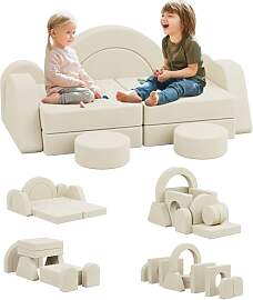 NACHES Spielsofa für Kinder, Modulares Kindersofa 