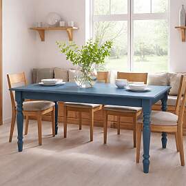 Nachtblauer Tisch 180cm - Küchentisch mit