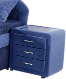 Nachtkommode MAINTAL, blau (hellblau), B:48cm