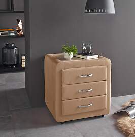 Nachtkonsole MAINTAL, beige, B:48cm H:50cm T:43cm, 