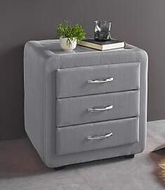 Nachtkonsole MAINTAL, grau, B:48cm H:50cm T:43cm,
