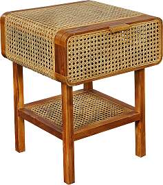 Nachtkonsole SIT, beige (natur), B:48cm H:60cm