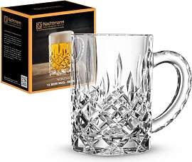 Nachtmann Bierkrug mit Schliffdekoration,